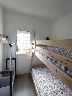 Cama o camas de una habitación en Aiguaneu Es Mediterrani