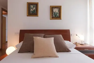 Cama o camas de una habitación en Lets Holidays EXCELLENT APARTMENT NEXT BEACH 7