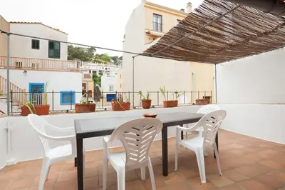 Un balcón o terraza de Let's Holidays HOUSE IN THE HEART OF TOSSA