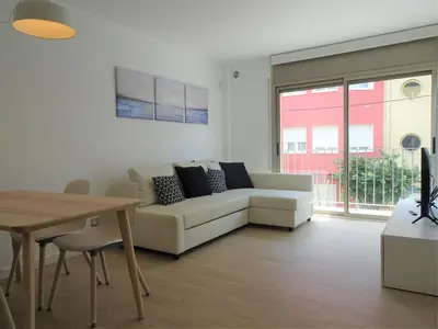 Zona de estar de Precioso apartamento familiar con aparcamiento