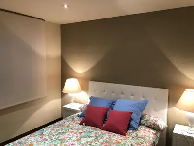 Cama o camas de una habitación en Apartamento Eden Mar Torre Valentina, Sant Antonio de Calonge