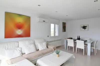 Zona de estar de Apartamento esquinero en Palamós