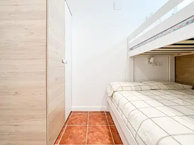 Cama o camas de una habitación en Apartament 'Es Botànic'