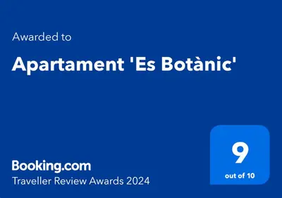 Certificado, premio, señal o documento que está expuesto en Apartament 'Es Botànic'
