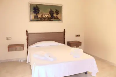 Cama o camas de una habitación en Casa Pueblo Medieval de Pals