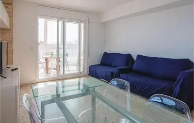 Zona de estar de Lovely Apartment In Malgrat De Mar