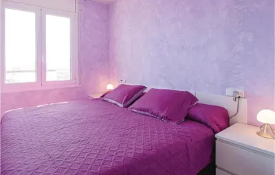 Cama o camas de una habitación en Lovely Apartment In Malgrat De Mar