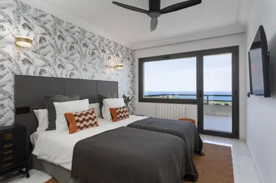 Cama o camas de una habitación en SA GUARDA