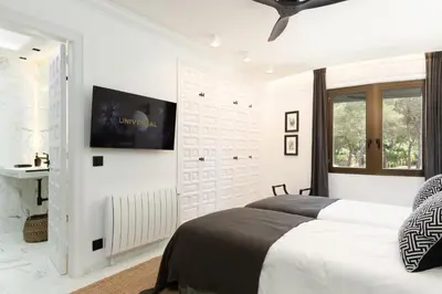 Cama o camas de una habitación en SA GUARDA