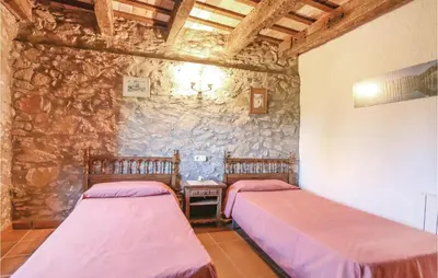 Cama o camas de una habitación en Gorgeous Home In Calonge With Wifi