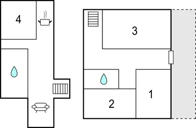 Plano de Stunning Home In Calonge With Wifi