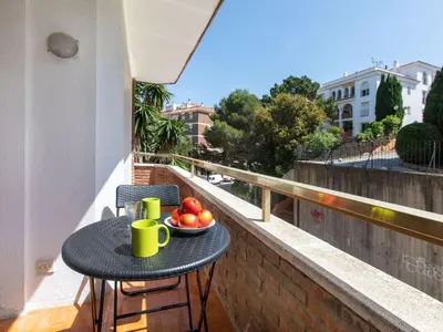 Un balcón o terraza de Apartment Cosy Lloret by Interhome