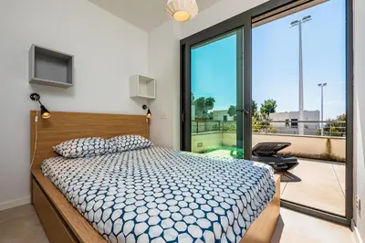 Cama o camas de una habitación en AM-4 LLAFRANC 8 PaX