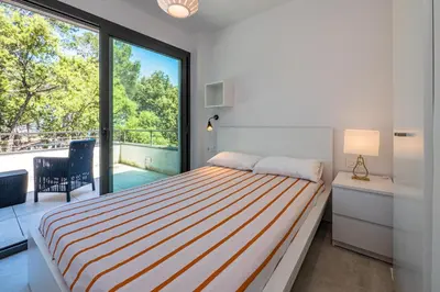 Cama o camas de una habitación en AM-4 LLAFRANC 8 PaX