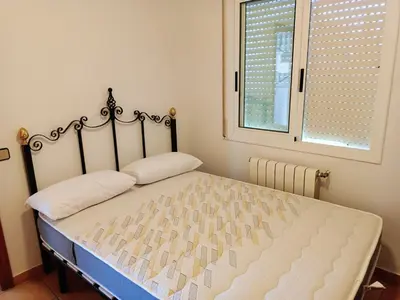 Cama o camas de una habitación en Bright Villa in Vidreres with Private Pool and Jacuzzi
