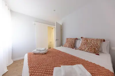 Cama o camas de una habitación en Bravissimo Eiximenis, with beautiful terrace and views