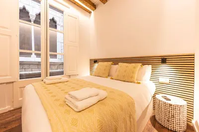 Cama o camas de una habitación en Bravissimo Ferreries, unique 3-bedroom apartment