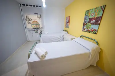 Cama o camas de una habitación en HomeHolidaysRentals Milos - Costa Barcelona