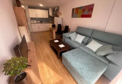 Una cocina o zona de cocina en Fantástico piso con piscina en corazón de Fenals