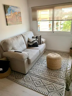 Zona de estar de Flat in Girona City Centre - 5 mins from Old Town and Train Station