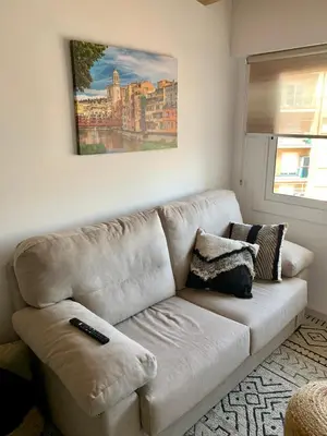 Zona de estar de Flat in Girona City Centre - 5 mins from Old Town and Train Station