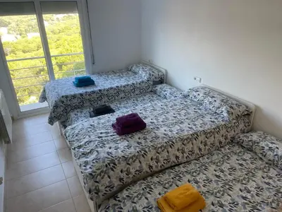 Cama o camas de una habitación en Villa for 2 families
