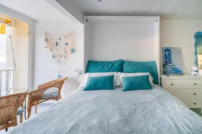 Cama o camas de una habitación en Loft beach blue