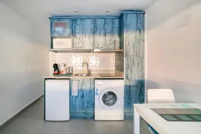 Una cocina o zona de cocina en Loft beach blue