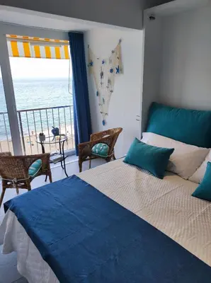 Cama o camas de una habitación en Loft beach blue