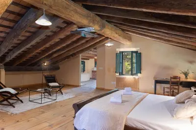 Cama o camas de una habitación en Flateli Mas Llop