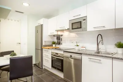 Una cocina o zona de cocina en AL36 - Apartamento de lujo a 100 metros de playa