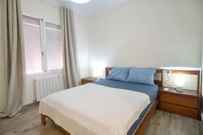Cama o camas de una habitación en Apartamento de diseño equipado céntrico moderno