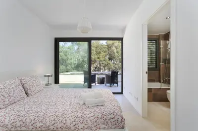 Cama o camas de una habitación en 4 Bedroom Modern House, Llafranc, Costa Brava