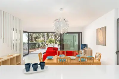 Zona de estar de 4 Bedroom Modern House, Llafranc, Costa Brava