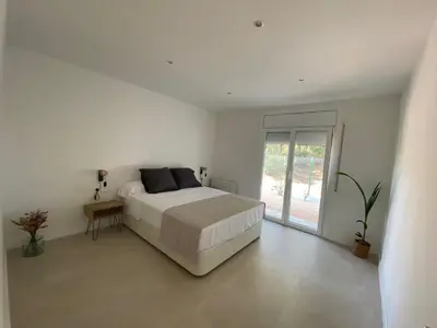 Cama o camas de una habitación en Villa Casa Blanca