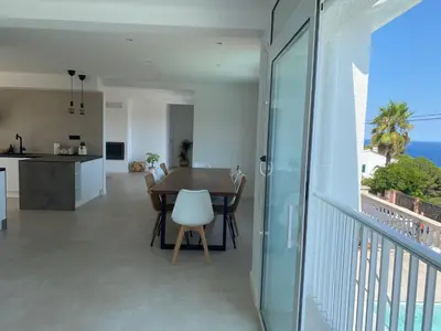 Una cocina o zona de cocina en Villa Casa Blanca