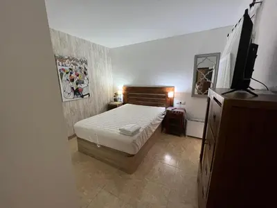 Cama o camas de una habitación en Apartamento con piscina - Tossa - Magníficas vistas al mar
