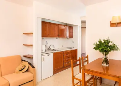 Una cocina o zona de cocina en Apartamentos Guitart