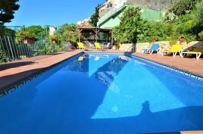 Piscina en o cerca de VILLA FLORES 8 personas LLORET DE MAR