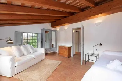 Cama o camas de una habitación en Mas del Blat. Calonge-Costa Brava en Mas Vilobí