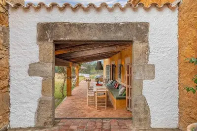 Un patio o zona al aire libre en Mas del Blat. Calonge-Costa Brava en Mas Vilobí