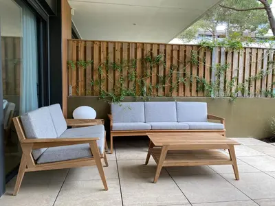 Zona de estar de Apartamento nuevo, equipado y decorado con estilo