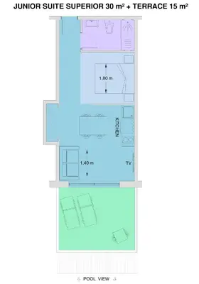 Plano de Aparthotel Miami Park