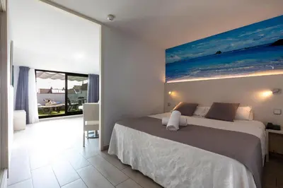 Cama o camas de una habitación en Aparthotel Miami Park