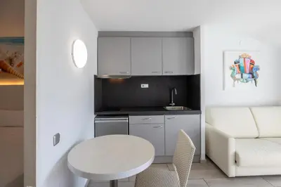 Una cocina o zona de cocina en Aparthotel Miami Park