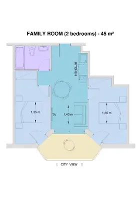 Plano de Aparthotel Miami Park
