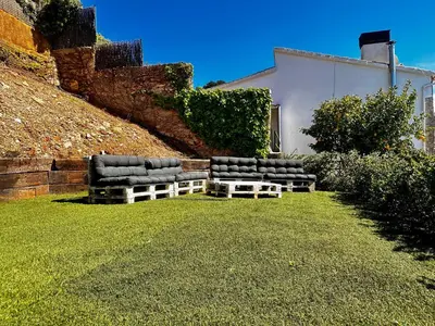 Jardín al aire libre en Casa Maju - Private pool with mountain views