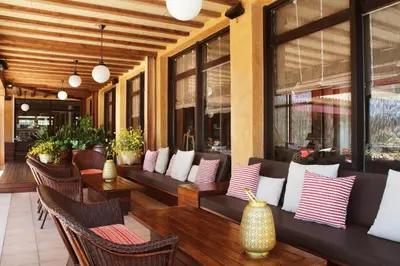 Zona de estar de Luna Park Hotel Yoga & Spa