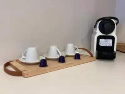 Utensilios para hacer té y café en Apartamento céntrico, climatizado y totalmente equipado de 3 habitaciones para 6-7 personas