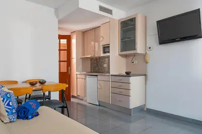 Una cocina o zona de cocina en Apartaments Blau by Marsol